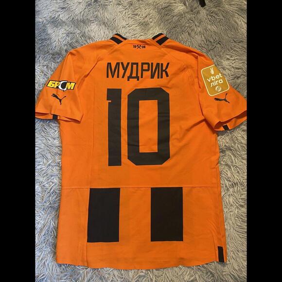 SHAKHTAR DONETSK 22/23 MATCH ISSUED WORN JERSEY MUDRYK #10 Ukrainian PL Chelsea - Picture 2 of 8